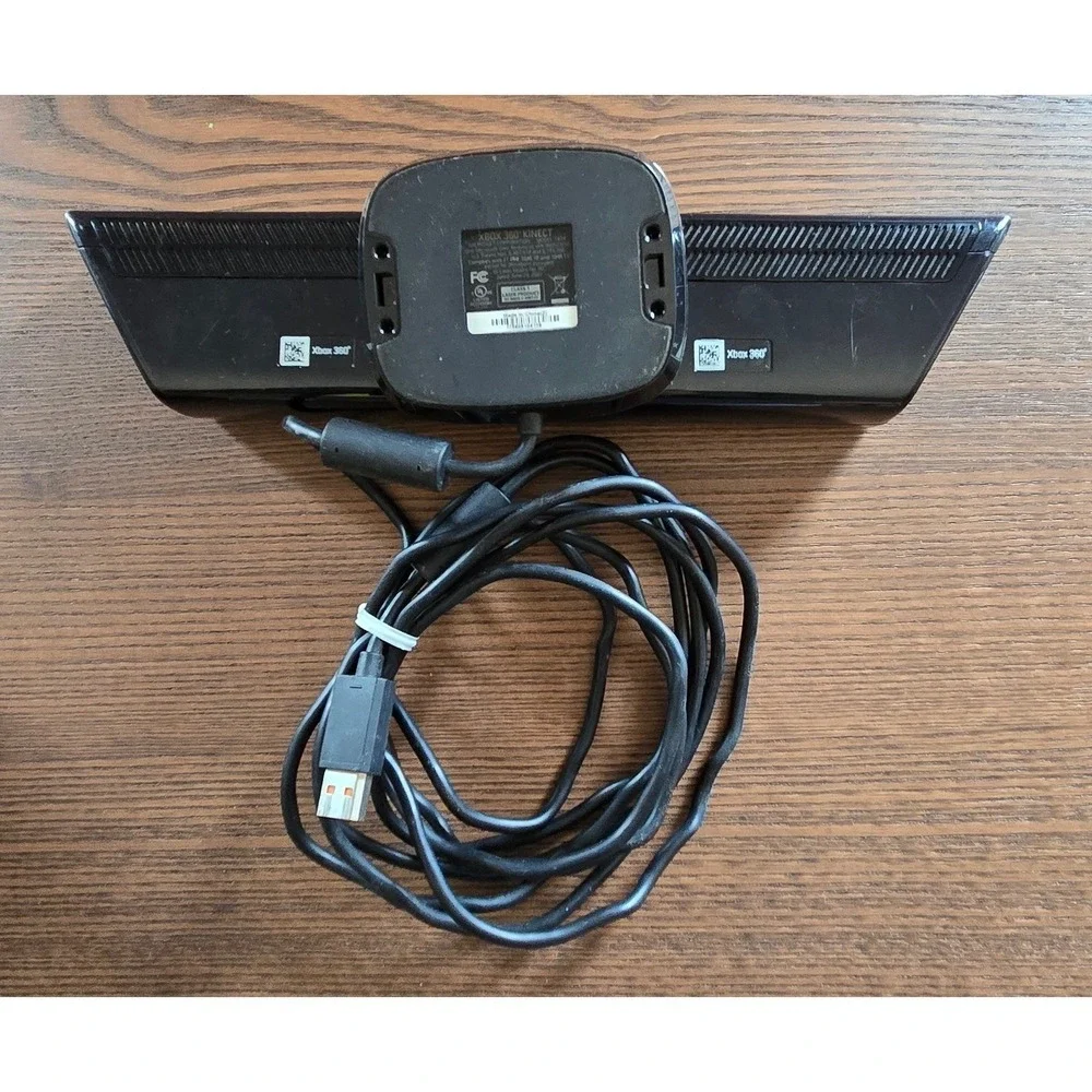 Microsoft Xbox 360 S Console‎ 250GB Blue Black Bundle Kinect Controller 1439